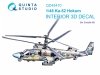 Quinta Studio QD48470 Ka-52 3D-Printed coloured Interior on decal paper (Zvezda) 1/48